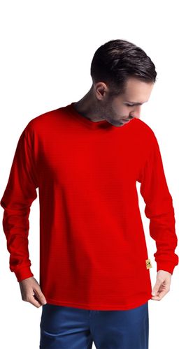 Men’s long sleeve ESD T-shirt ESD/TshirtL/XL/red/M