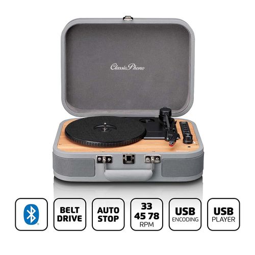 Turntable with Bluetooth® and USB Player / Recorder TT-116GY 8711902079774