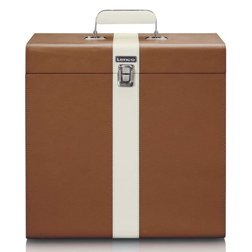Carrying suitcase for max. 30 records Brown / White TTA-301BNWH 8711902065258