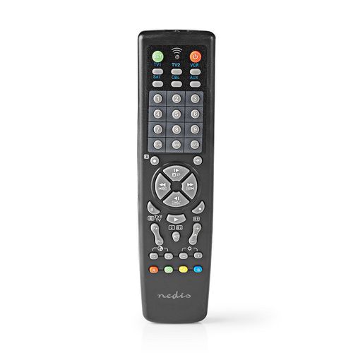 Universal Remote Control | Preprogrammed | 10 Devices | Memory Buttons / TV Guide Button | Infrared | Black TVRC2200BK 5412810322633