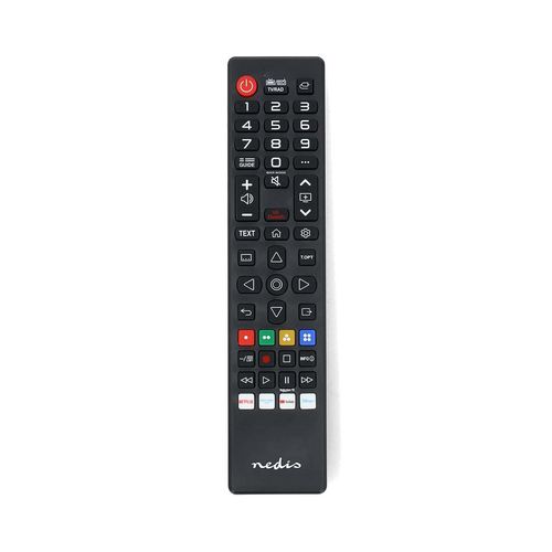 Replacement Remote Control | Suitable for: LG | Preprogrammed | 1 Device | Amazon Prime / Disney + Button / Netflix Button / Rakuten TV Button | Infrared | Black TVRC45LGBK 5412810449446