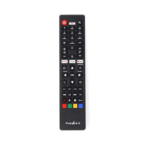 Replacement Remote Control | Suitable for: TCL/Thomson | Fixed | 1 Device | Amazon Prime / Netflix Button / Youtube Button | Infrared | Black TVRC45TCBK 5412810449422