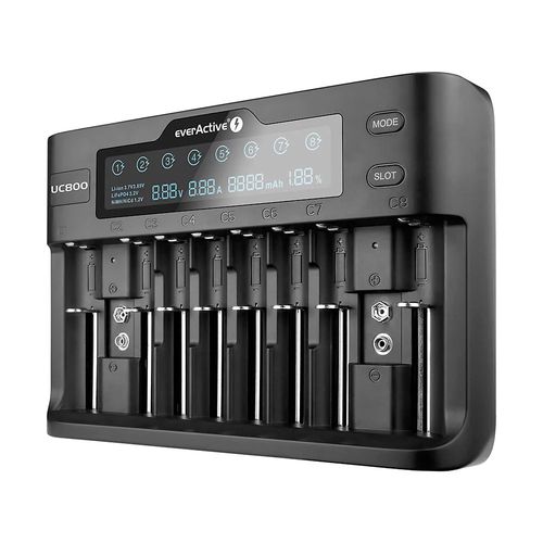 Charger for Li-ion and Ni-MH cylindrical batteries everActive UC-800 UC-800 5903205772169