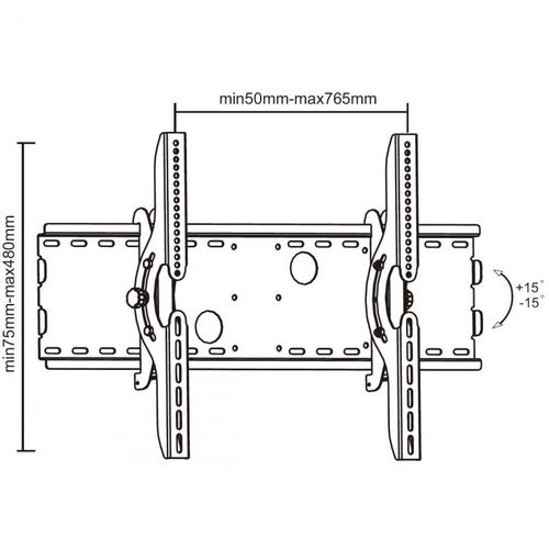 Seinakinnitus LCD TV 63" (must) kuni 75kg UCH0020A 5901436726968