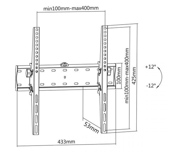 Seinakinnitus LED/LCD/Plasma TV 32-55" UCH0193 5410329628840; 5901890016704