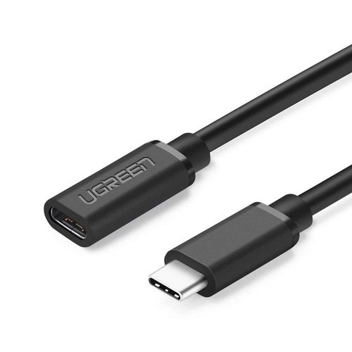 UGREEN USB Type C 3.1 Male to Female Cable Nickel Plating 0.5m (Black) UGREEN/40574 6957303845743