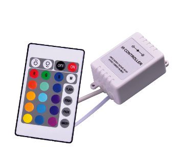 Контроллер RGB LED с ИК пультом дистанционного управления 12Vdc 3x2A 72W IR-CONT-RGB