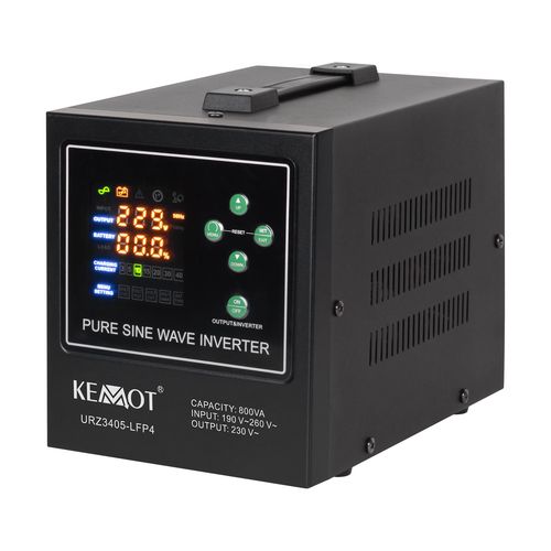 PROsinus-800-LFP4 800VA/500W 12V/230Vac inverter sinusoidse väljundpinge ja laadimisfunktsiooniga URZ3405-LFP4 5901890116398