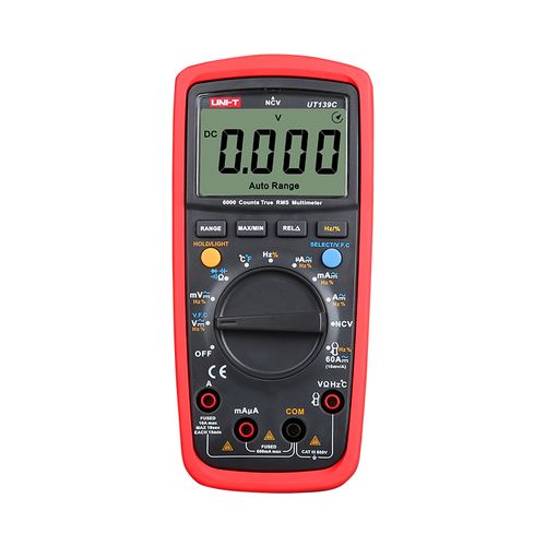 Multimeter UT139C CATIII frequency, capasitance, temperature, continuity buzzer, diode UNI-T UT139C 5901436796749; 6935750531396