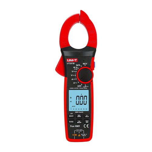 Digitaalne klambimõõtja , DC/AC pinge: 1000V; DC/AC vool: 1000A; Takistus: 60M?; Takistus: 60mF; Sagedus: 1MHz; , UNI-T UT207B 6935750562079