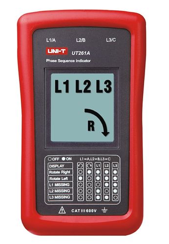 Индикатор чередования фаз UT261A CATIII UNI-T UT261A 6935750526118