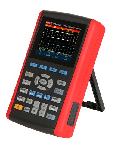Handheld digital multimeter-oscilloscope, 25Mhz, 2 channels, 250 Msa/s, 3.5" TFL LCD, UNI-T UTD1025DL 6935750590102