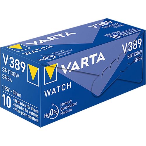 BATTERIJ 1.55V 85mAh SILVER VARTA-V389 4008496245673