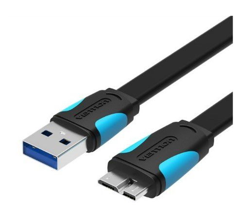 Vention Flat USB3.0 A M to Micro B M Cable 1M B VAS-A12-B100 6922794715950