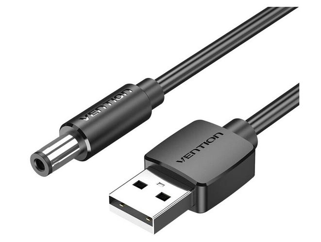 Универсальный USB к DC 5.5/2.1mm Jack интерфейс зарядки (5V/3A) кабель для лампы увлажнителя 1м ВЕНТИЛЯЦИЯ VENTION/CEYBF 6922794757677