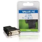 High Speed HDMI with Ethernet Adapter HDMI Connector - DVI-D 24+1-Pin Female Black VLVB34910B 5412810187935