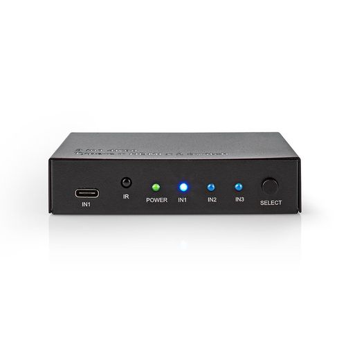 HDMI™ Switch | 3 port(s) | 1x USB-C™ / 2x HDMI™ Input | 1x HDMI™ Output | 4K@60Hz | 18.0 Gbps | Metal | Anthracite VSWI34721AT 5412810208074