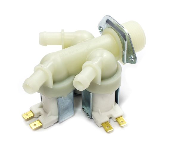 Washing Machine Inlet Solenoid Valve 3-Ways 180° Ø12mm W1-08304/A 4772081007976; 8014025006352