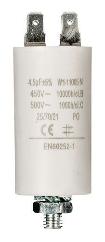 Capacitor 4.5uf / 450 v + Aarde W1-11005N 5412810230723