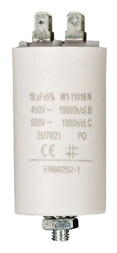 Capacitor 18.0uf / 450 v + Aarde W1-11018N 5412810231973