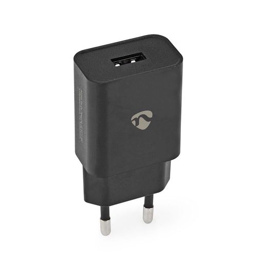 Wall Charger | 12 W | Quick charge feature | 1x 2.4 A | Number of outputs: 1 | USB-A | No Cable Included | Single Voltage Output | Black WCHAU242ABK 5412810330089