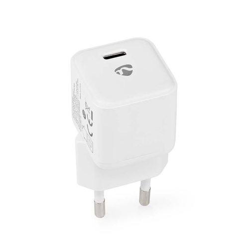 Wall Charger | 30 W | Quick charge feature | 1.5 / 2.0 / 2.5 / 3.0 A | Number of outputs: 1 | USB-C™ | Automatic Voltage Selection | White WCMPD30W100WT 5412810397693