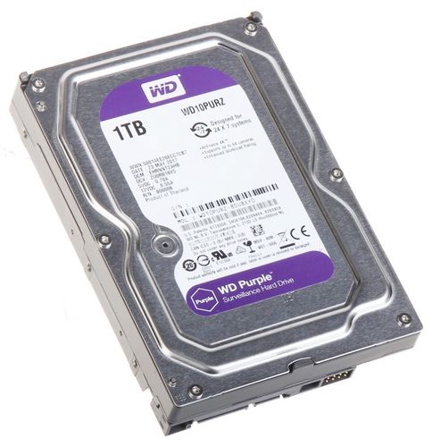 Kõvaketas 3.5" 1TB SATA III ( DVR ja NVR), WD Purple WD10PURZ 7180378567800