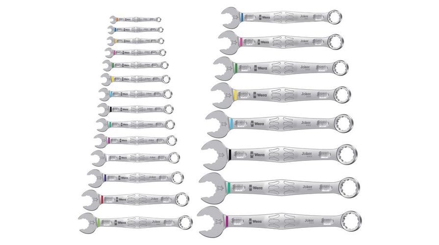 6003 Joker 22 Set 1 набор комбинированных ключей, 1 x 5.5x105; 1 x 6x105; 1 x 7x110; 1 x 8x115; 1 x 9x120; 1 x 10x125; 1 x 11x135; 1 x 12x148; 1 x 13x WER/020232