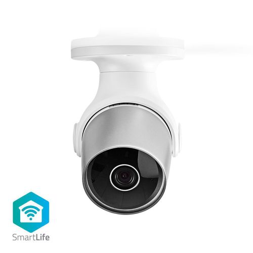 SmartLife Outdoor Camera | Wi-Fi | Full HD 1080p | IP65 | Cloud Storage (optional) / microSD (not included) | 12 V DC | With motion sensor | Night vision | Silver / White WIFICO11CWT 5412810306060