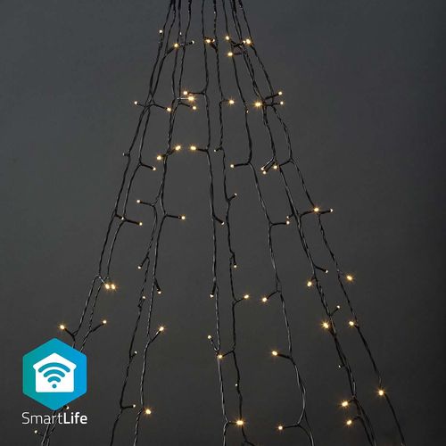 SmartLife Christmas Lights | Tree | Wi-Fi | Warm White | 200 LED's | 20.0 m | 10 x 2 m | Android™ / IOS WIFILXT01W200 5412810404322