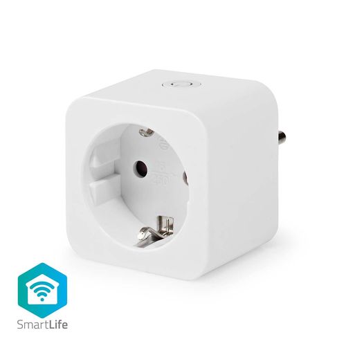 SmartLife Smart Plug | Wi-Fi | IP21 | Power meter | 3680 W | Type F (CEE 7/3) | 0 - 55 °C | Android™ / IOS | White | 1 pcs WIFIP121FWT 5412810335046