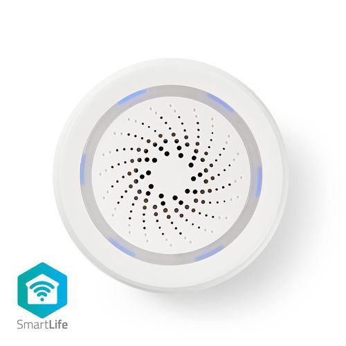 SmartLife Siren | Wi-Fi | Mains Powered | 8 Sounds | 85 dB | Android™ / IOS | White WIFISI10CWT 5412810296705