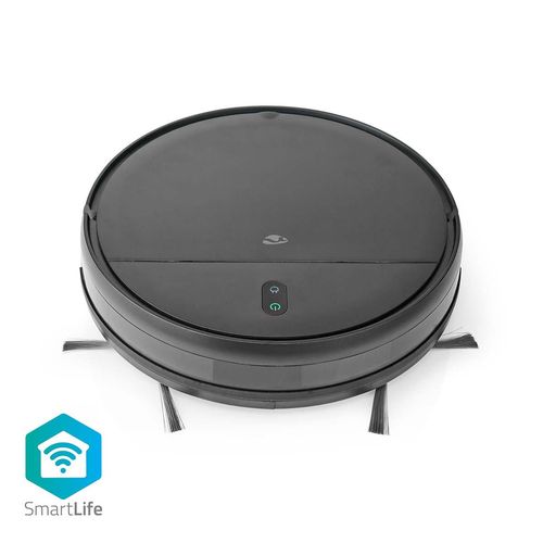 SmartLife Robot Vacuum Cleaner | Random | Wi-Fi | Capacity collection reservoir: 0.2 l | Automatic charging | Maximum operating time: 1.8 hrs | Black | Android™ / IOS WIFIVCR001CBK 5412810335503