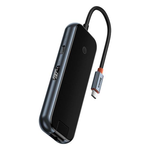 Dokkimisjaam 6in1 USB C pistik – 2xUSB3.0, USB2.0, HDMI, USB C PD, RJ45 pordid, hall BASEUS WKJZ010313 6932172613921