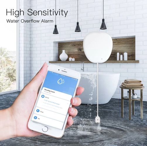 Nutikas veelekke / üleujutuse andur, traadita, Wi-Fi, TUYA / Smart Life WSS-JM-WL-A-EN 6974246474700