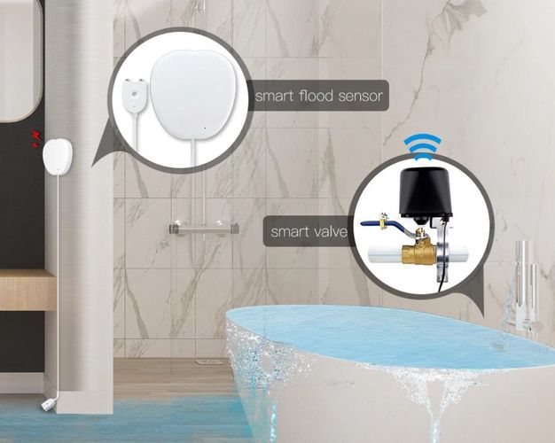 Nutikas veelekke / üleujutuse andur, traadita, Wi-Fi, TUYA / Smart Life WSS-JM-WL-A-EN 6974246474700