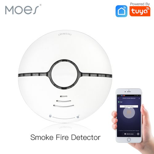 Wireless smart smoke detector with siren, Wi-Fi, TUYA / Smart Life WSS-S-SSD-A-EN 6974246474724
