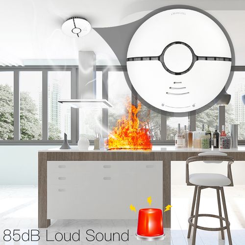 Wireless smart smoke detector with siren, Wi-Fi, TUYA / Smart Life WSS-S-SSD-A-EN 6974246474724
