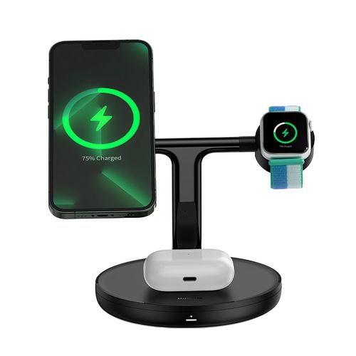 Wireless Magnetic Charger, Stand 20W for 3 Apple Devices, Black WXTE000101 6932172609627