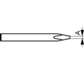 Tip 3.0mm 54322599, for SPI41 soldering iron, Weller W/PSPI41-3S 4003019433490
