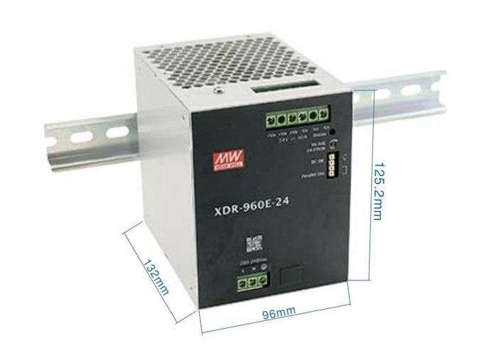 Блок питания 480Вт с одним выходом на DIN-рейку 48В 20А, MEAN WELL XDR-960E-48