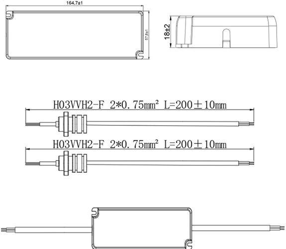 Impulss LED toiteallikas 12Vdc 5.0A, 60W, 18x51x165mm, IP44 YSL50M-1205000
