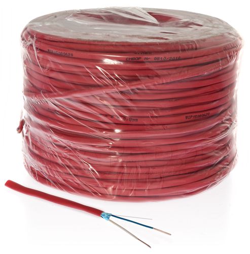 Shielded fire cable Bitner YnTKSYekw 2x1.0mm (500m, Eca, monolithic) KGM2/1M/500
