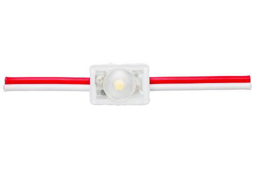 Светодиод модуль, 12Vdc, 0,24W, SAMSUNG SMD, 24lm, 160 °, 9000K, 6cm провод, IP68, INTERONE Z1S-V05-024CW-L6