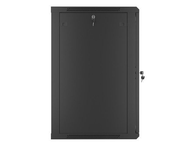 19" Wall-Mount Network Cabinet 18U (600x450x901 mm, black, unassembled) KS18U600x450PAKJ