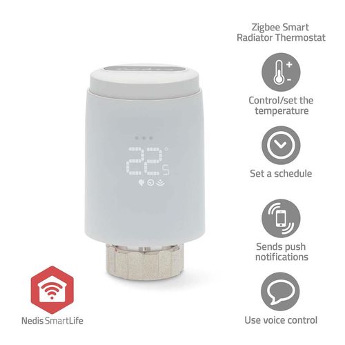 SmartLife Radiator Control | Zigbee 3.0 | Battery Powered | LED | Android™ / IOS ZBHTR20WT 5412810451128