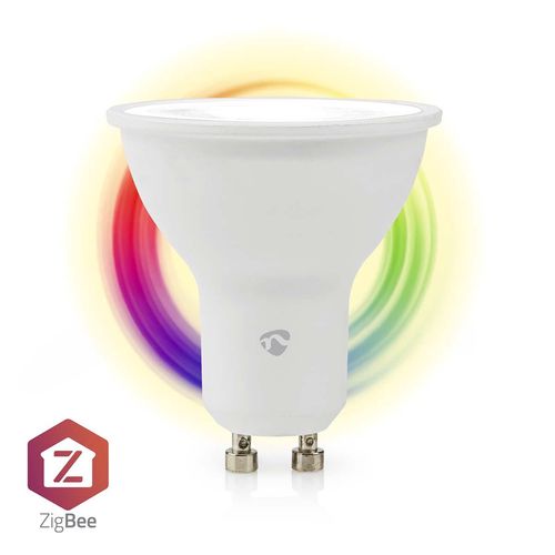 SmartLife Full Colour LED Bulb | Zigbee 3.0 | GU10 | 345 lm | 4.7 W | RGB / Warm to Cool White | 2200 - 6500 K | Android™ / IOS | Spot | 1 pcs ZBLC10GU10 5412810414437