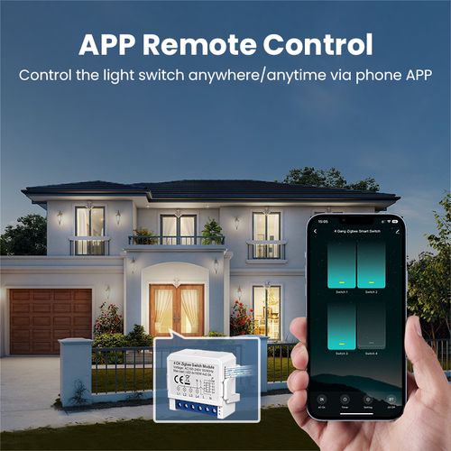Умный Wi-Fi модуль выключателя 1 gang, 230Vac, 3A, TUYA / Smart Life WSM16 6976037360124