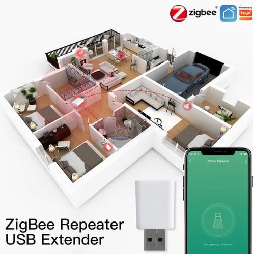 Усилитель-повторитель сигнала ZigBee, USB, для устройств TUYA ZZJ-JM-MS 6974246475349