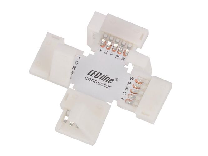 LED line® COB strip CLICK CONNECTOR angular 12 mm 5 PIN Type + RGBW 247859 5901583247859